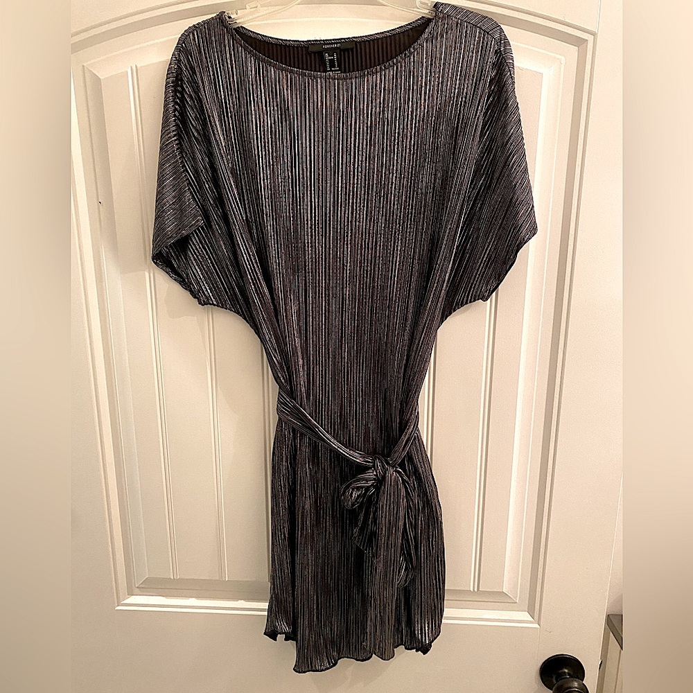 Forever 21 M silver party dress